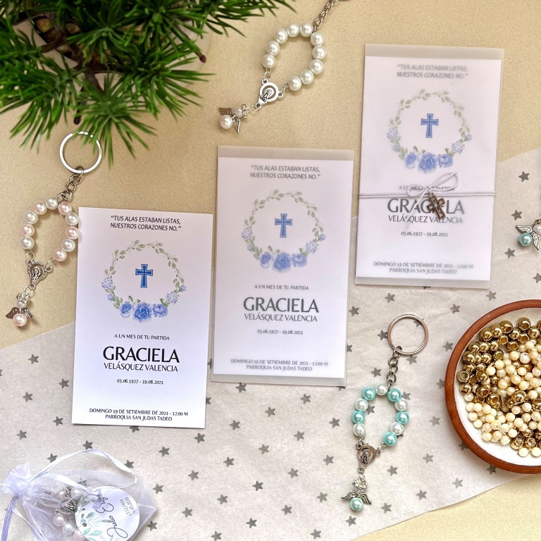 Pack esquela + pulsera tipo denario