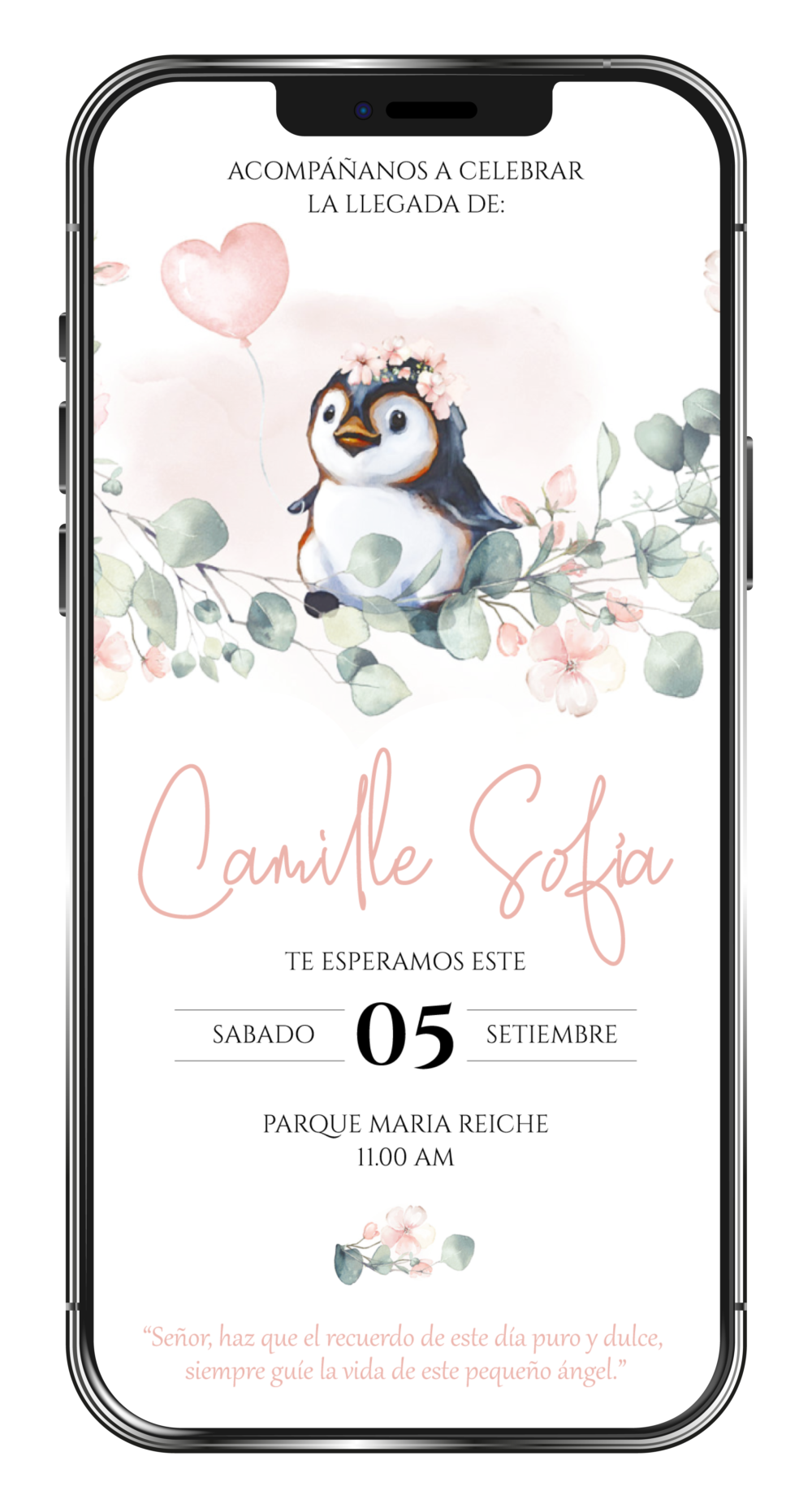 invitacion digital de baby shower