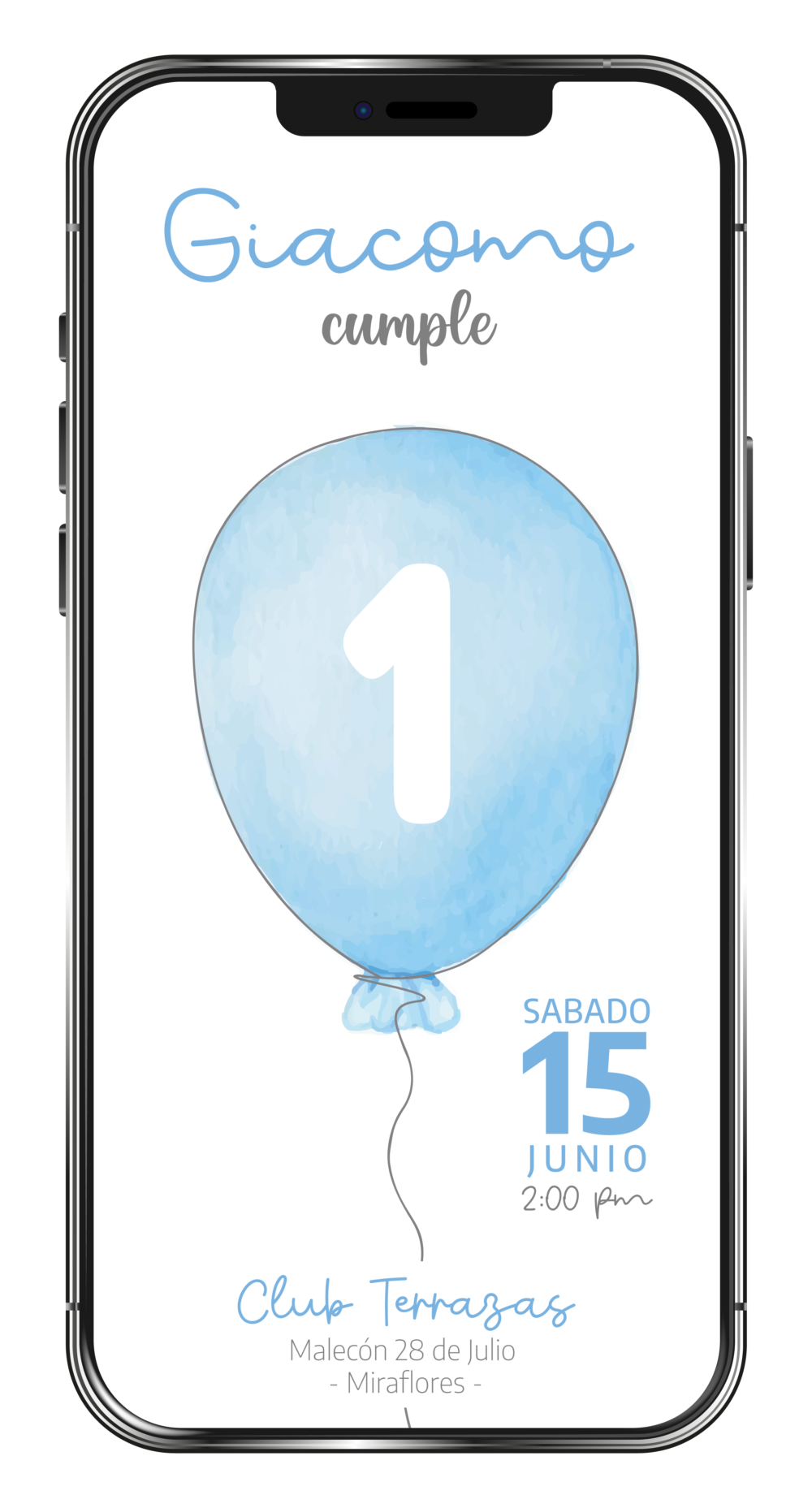 Invitaciones digitales de Cumpleaños Infantiles