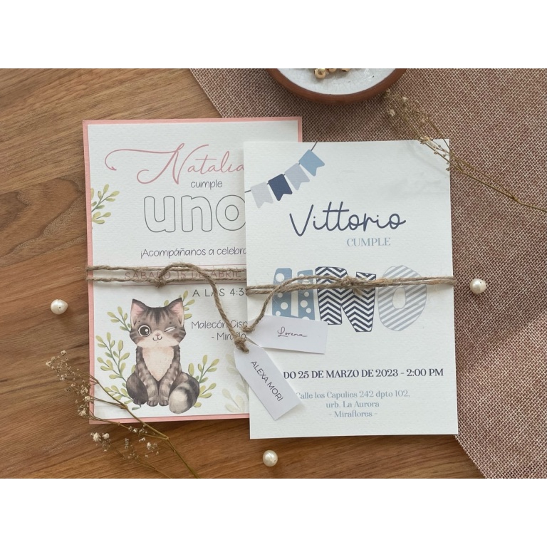 invitaciones fisicas de cumpleaños de adul